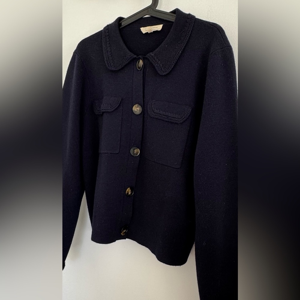 Sezane Midnight Blue Sweater